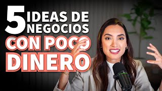 5 IDEAS DE NEGOCIO MUY RENTABLES 💰 ¡CON POCO DINERO  Tati Uribe [upl. by Lita]