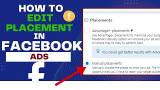 How to edit placement in Facebook ads [upl. by Noislla]