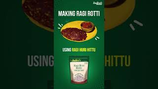 Making Ragi Roti  Ragi Huri Hittu  Indira Foods [upl. by Aysa]