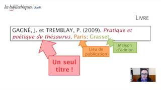 Identifier une référence bibliographique  définir son sujet webinaire [upl. by Elinore]