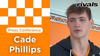 PRESS CONFERENCE Tennessee basketball F Cade Phillips previews Texas AampM [upl. by Atlanta]