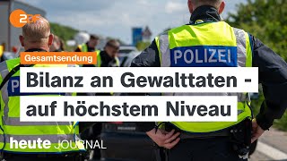 heute journal vom 19082024 Höchststand an Straftaten Koalition im Streit Ukrainische Offensive [upl. by Newo]