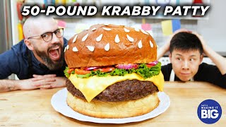 I Made A Giant Krabby Patty ft Babish Culinary Universe • Tasty [upl. by Catie815]