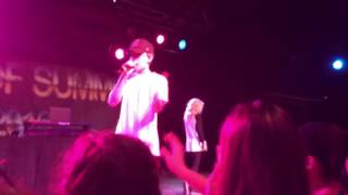 Johnny Orlando  Stitches Cover NY Show 71516 [upl. by Anilahs]