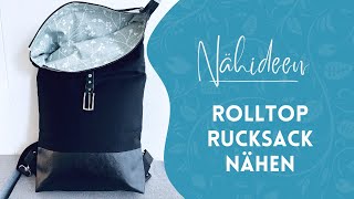 Rolltop Rucksack selber nähen [upl. by Ballou]