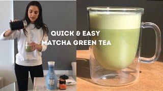 How To Make A Matcha Latte At Home  My Easy 2 minute Matcha Recipe [upl. by Nylacaj]