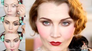 An Easy 1920s Makeup Look Tutorial for Flappers [upl. by Anairuy]