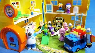 뽀로로Pororo 즐거운 뽀로로 하우스 또봇 타요 장난감 놀이 Pororo House amp Tobot Tayo toys [upl. by Norud757]