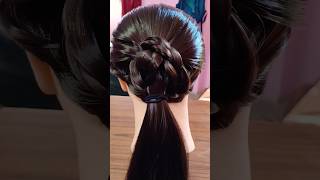 1MIN EVERYDAY HAIRSTYLE FOR WORK 💗EASY BRAIDS FOR LONG AND MEDIUM HAIR [upl. by Aivitnahs]