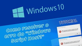 Como resolver o erro Windows Script Host  2024 [upl. by Crespi]