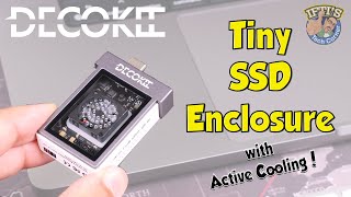 Decokee SSD Enclosure  The Tiny SSD Enclosure with Active Cooling amp RGB Lighting  REVIEW [upl. by Akiehsat126]