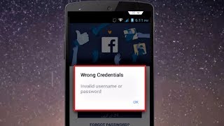 Messenger Login Invalid Username Or Password Problem Solve [upl. by Airetnohs]