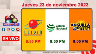 Lotería Nacional LEIDSA y Anguilla Lottery en Vivo 📺│Jueves 23 de noviembre 2023  855 PM [upl. by Clute842]