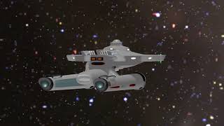 Federation Destroyer Leader horizontal loop anim 20s [upl. by Maloy130]