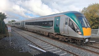 Irish Rail 22000 Class Intercity Train 22201  Monasterevin Station Kildare [upl. by Oilejor]