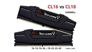 GSkill CL16 vs Corsair CL18 3600Mhz DDR4 ram with my Ryzen gaming PC [upl. by Dowd]