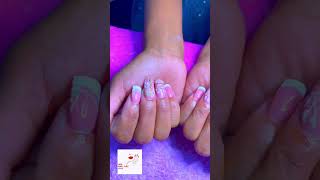 Leaf Nail Art with French Nails DesignNail Art NepalNail Art Course KTMNail Salon NP360 Nail Art [upl. by Htiek199]