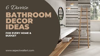 6 diverse bathroom decor ideas [upl. by Rianna28]