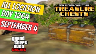 GTA Online Treasure Chest Locations September 4  DAY 1264 ON THE CAYO PERICO ISLAND [upl. by Ceciley57]