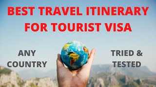 Best Travel Itinerary for Tourist Visa I Any Country I Best Website Explained [upl. by Esenej]