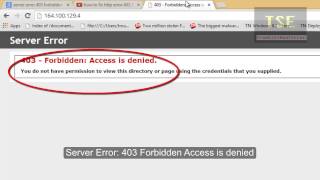 Server Error 403  Forbidden Access is Denied [upl. by Nylg]