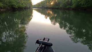 Medlock Bridge to States Bridge Road early morning boat ride [upl. by Atoel]