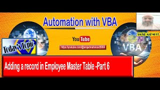 Adding a record in Employee Master Table Part 6 [upl. by Hcra]