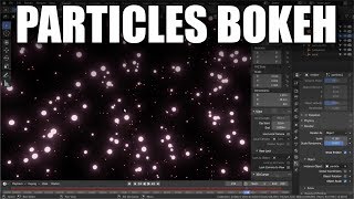 Blender 28 Particle bokeh effect tutorial [upl. by Ynes]