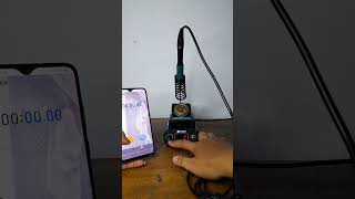 Waktu Yang Diperlukan Suhu Naik Pada Soldering Station CODY T12 MAX [upl. by Kinimod]