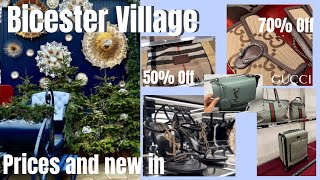 BICESTER VILLAGE PRICES Designer Outlet and New in Prada Gucci YSL Burberry  Becca and Soph [upl. by Kcirtap2]