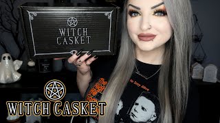 Witch Casket Monthly Subscription Box Unboxing  Turn around Magick  August 2024 [upl. by Kassandra]