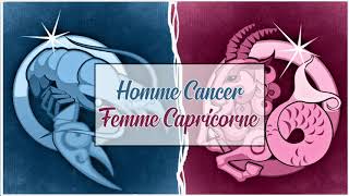 Homme Cancer ♋️ Femme Capricorne ♑️ Compatibilité Astrologique Amoureuse [upl. by Mommy212]