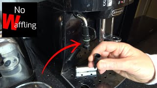 How to Clean Cappuccino Maker on Delonghi Magnifica S [upl. by Loy539]