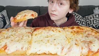 ASMR Sicilian Pizza Mukbang Eating Sounds  No Talking [upl. by So89]