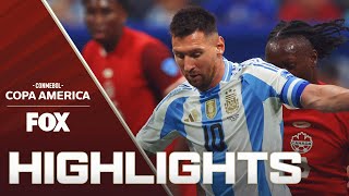 Argentina vs Canada Highlights  2024 Copa América [upl. by Hussar]