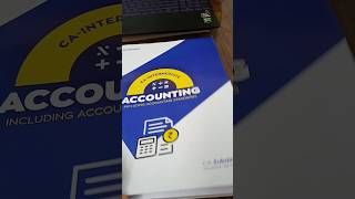 CA Inter Accounting Book G1  cazubairkhan7554 caexams cainter unboxing icai ca [upl. by Mastrianni]