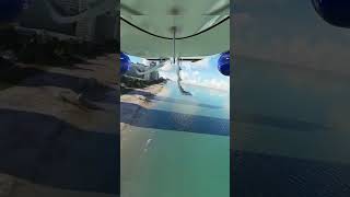 This plane landed on a beach without wheels 😯✈️ aviation aircraft flying emergencylanding [upl. by Borras]