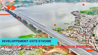 L’évolution du 4eme pont d’Abidjan et l’échangeur boribana [upl. by Teraj]