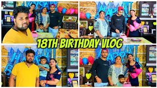 Shubham 18th Birthday Vlog  18th Birthday Vlog  18th Birthday Decoration ideas at Home [upl. by Oicnevuj]