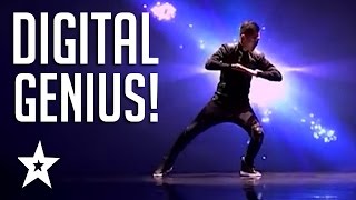 Digital Animated Dance Audition On Mongolias Got Talent  Got Talent Global [upl. by Jeffie]