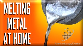 Melt Metal at home  How to Make a Metal MELTING FURNACE [upl. by Tteraj555]