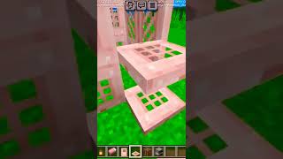 2x2 PINK HOUSE in Minecraft Step by Step Tutorial trendingminecraft shorts viral shorts funny [upl. by Kant]