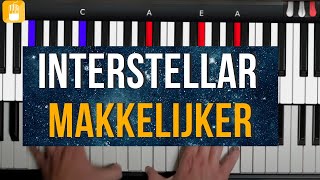 Cornfield Chase Interstellar Piano Vereenvoudigd  PianolesvanRenenl cornfieldchase easy [upl. by Llehcim857]