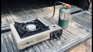 Gas One Dual Fuel Portable Stove Review  Awesome Camp Stove [upl. by Euqnimod254]