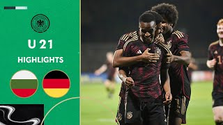 Moukoko shines with hattrick Bulgaria vs Germany 23  Highlights  U 21 Euro Qualifier [upl. by Driskill121]