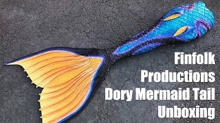 Dory Mermaid Tail Unboxing Finfolk Productions Perth Mermaids [upl. by Essirahc]