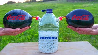 Experiment the Balloon of Coca Cola VS Mentos [upl. by Eitra]