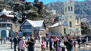 shimla live snowfall update Shimla live snowfall news Shimla live today Shimla snowfall update [upl. by Shiri]