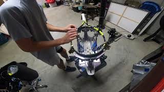 Stringing Babolat Pure Aero 1619 [upl. by Clio]