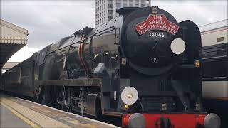 34046 Braunton quotSanta Steam Expressquot Railtour 21122023 [upl. by Onimixam231]